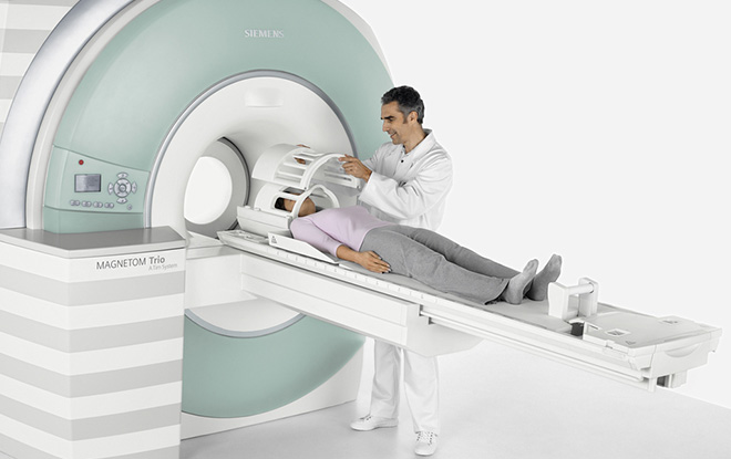 A patient wearing a special